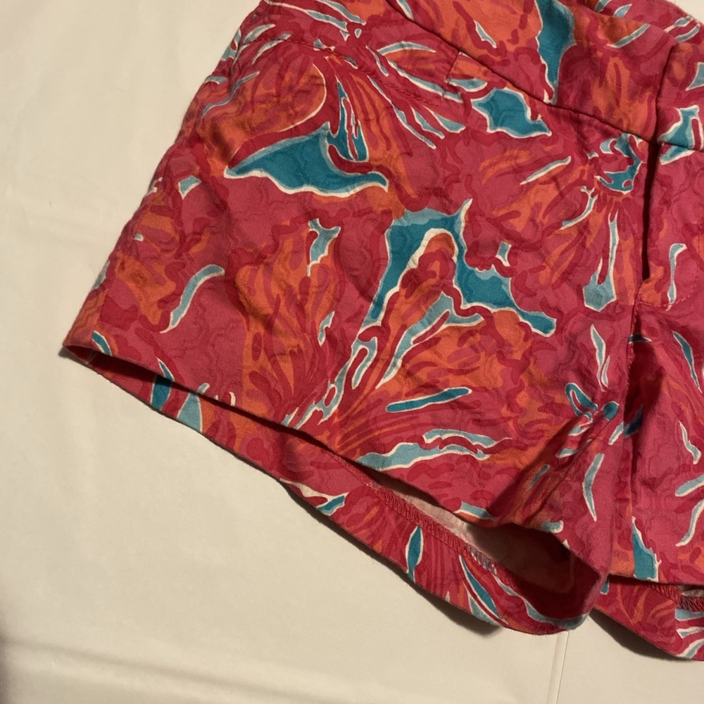 LILLY PULITZER SEA BLUE FLIRTY SEA "ELLIE" SHORTS RETIRED PRINT SIZE 00 - Picture 5 of 15